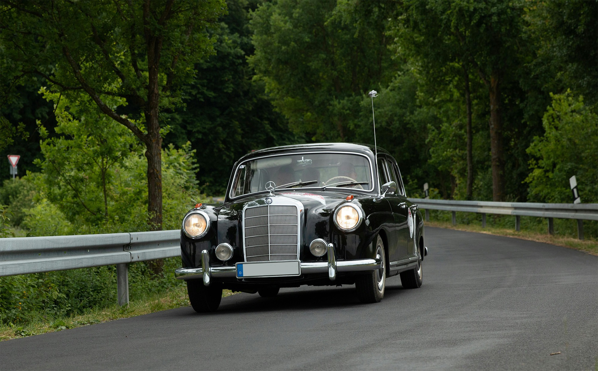 A Mercedes Benz W180 on the Road